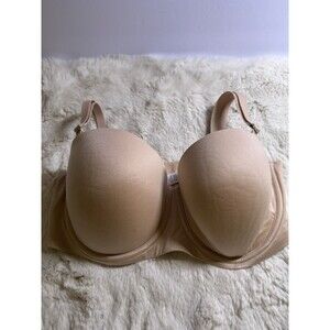 Aerie Bra Full Coverage 36DD Beige Nude Underwire Back Closure Smoothing
